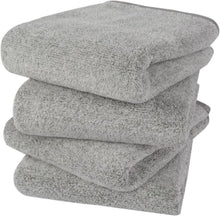 Mikrofaser Handtuch Set Bambus Kohle saugfähig weich 40x76cm 4er Pack