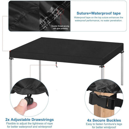 Wasserdichte Tisch Abdeckhaube 120x70cm Oxford Gewebe