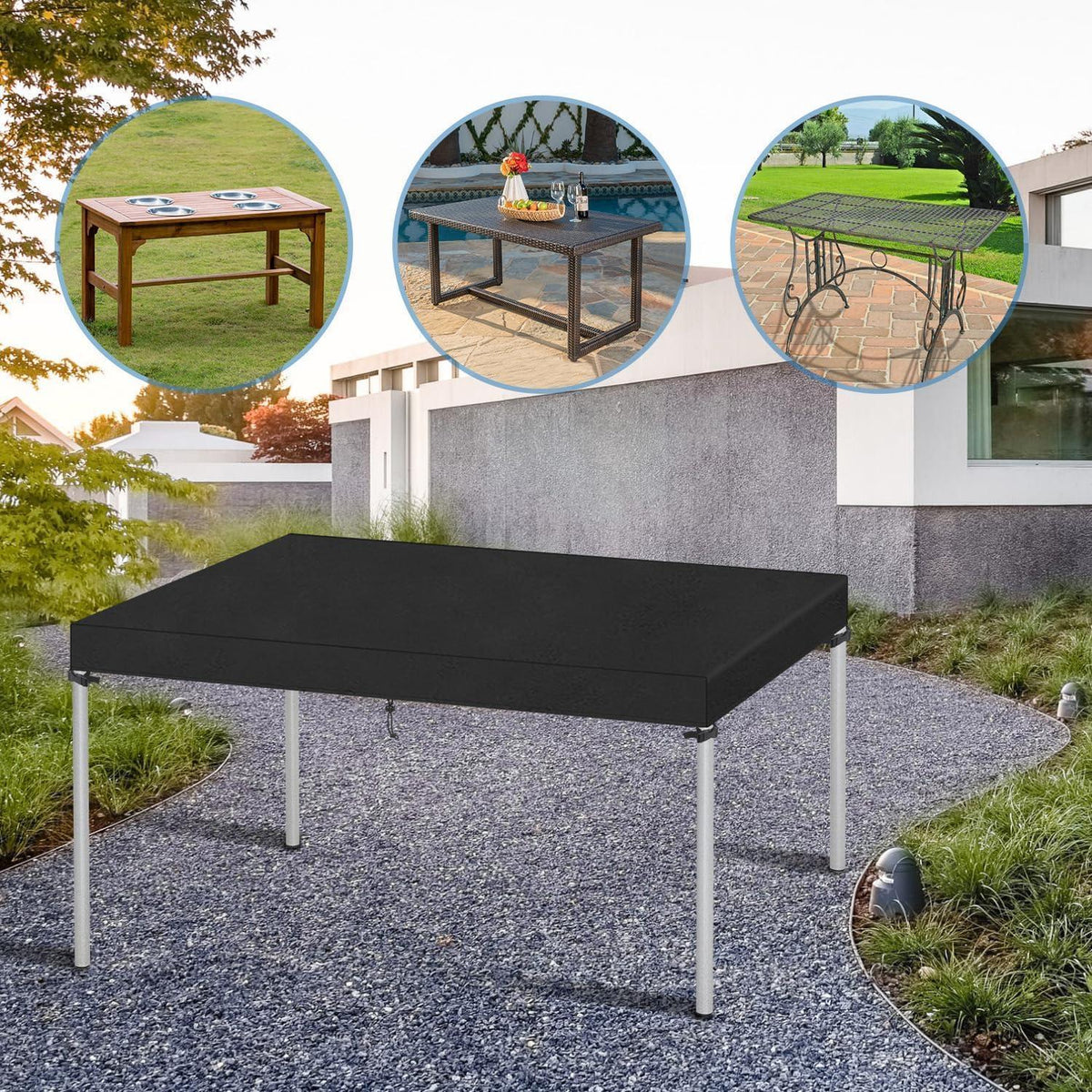 Wasserdichte Tisch Abdeckhaube 120x70cm Oxford Gewebe