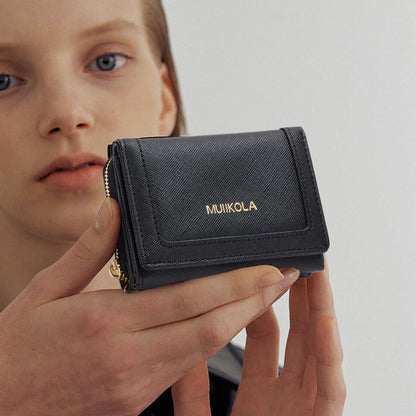 MUIIKOLA Mini Geldbörse Damen - Klein, elegant, veganes