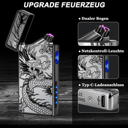 USB Elektrisches Feuerzeug mit Lichtbogen und LED Anzeige