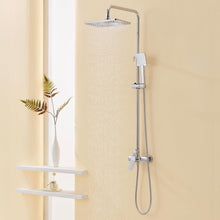 Höhenverstellbare Duscharmatur Komplettset mit Regendusche & Handbrause