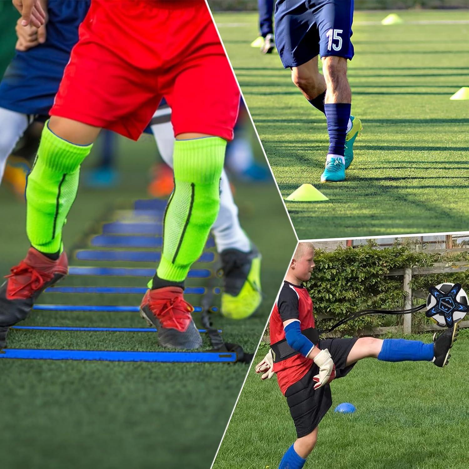 YHOTOGEA Fußball Trainingsset Koordinationsleiter Hütchen TrainerKinder