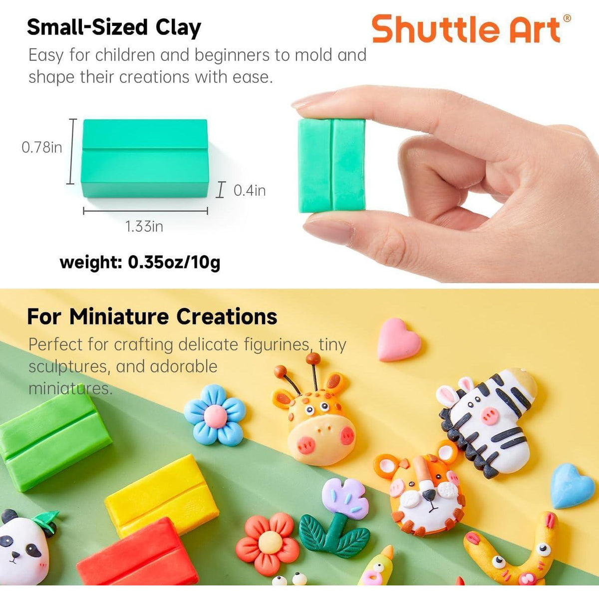 Polymer Clay Set 112 Farben mit Zubehör, ofenhärtend