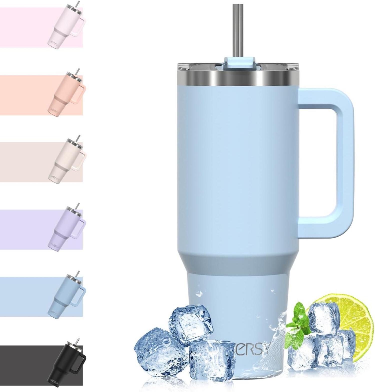Isolierter Kaffeebecher to Go 40oz Vakuum Thermo Trinkbecher Blau