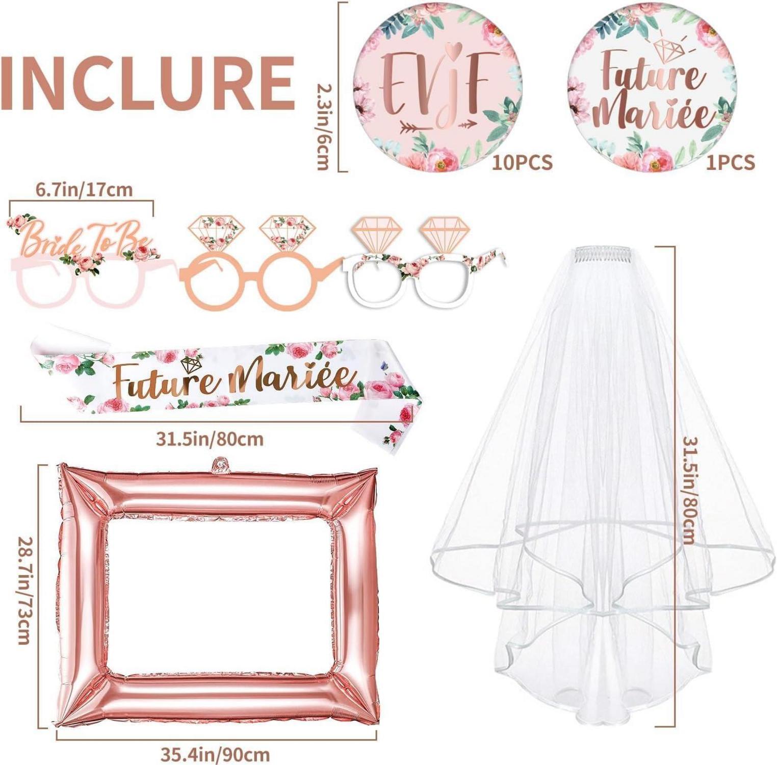 Bride to be Hochzeit Deko Set iZoeL