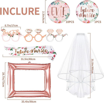 Bride to be Hochzeit Deko Set iZoeL