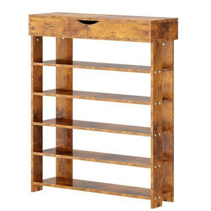Holz Schuhregal 5 Ebenen – Schuhschrank für 20 Paar Schuhe