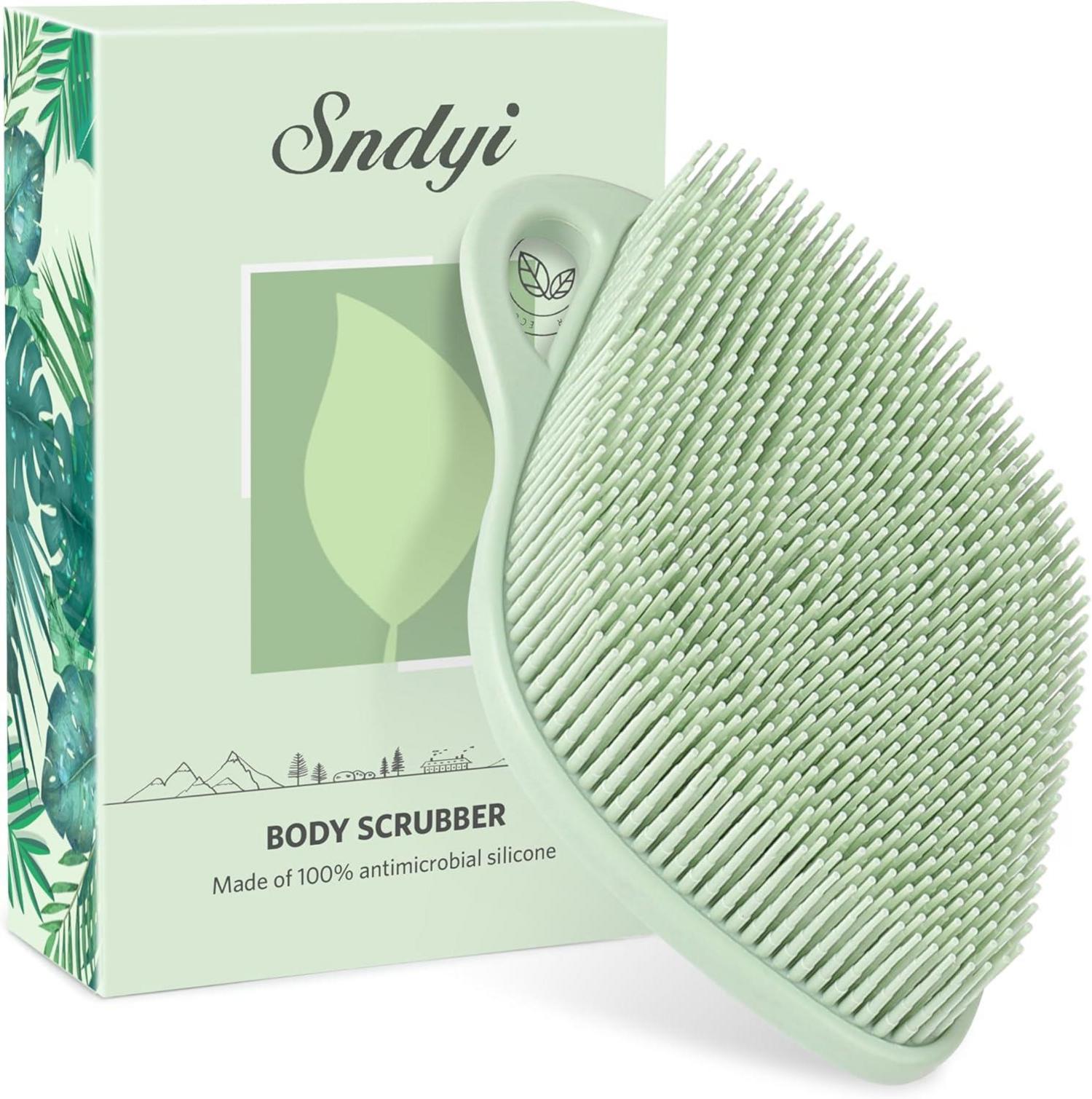 Silikon Body Scrubber für empfindliche Haut, Tannen Grün