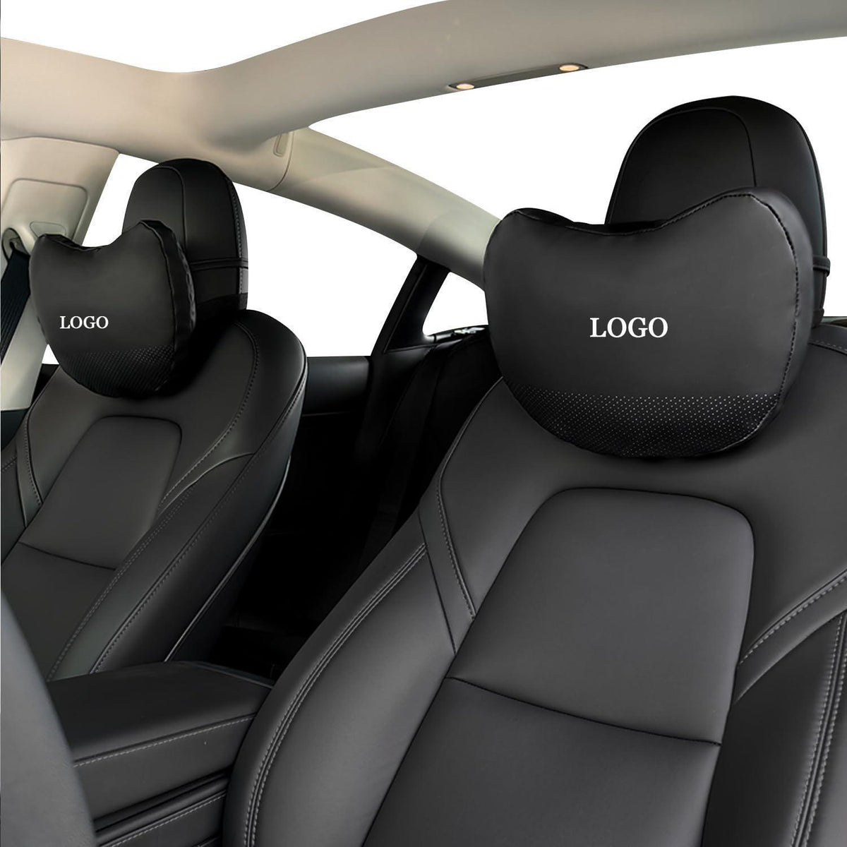 Nackenkissen 2er-Set Nappaleder Tesla Model 3/Y/S/X