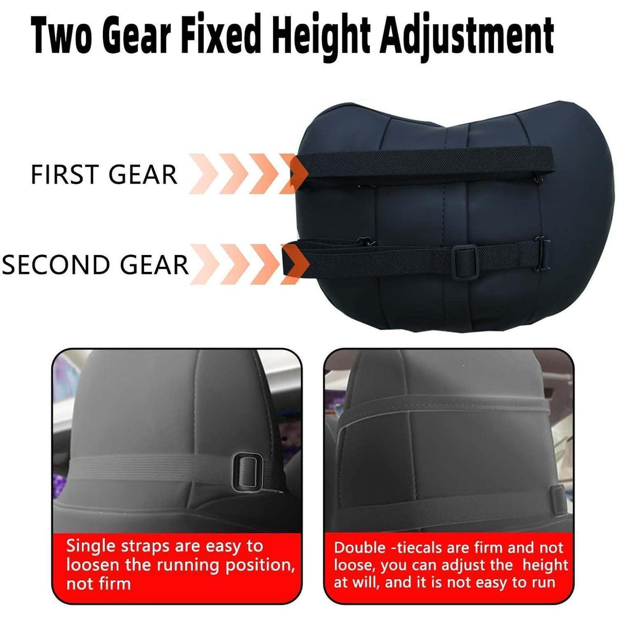 Nackenkissen 2er-Set Nappaleder Tesla Model 3/Y/S/X