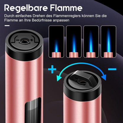 Jetflame Stabfeuerzeug Gas Nachfüllbar 6,5-IN Winddicht für