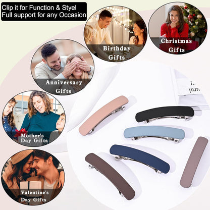 Automatische Französische Haarspangen Set für Damen, Dünnes & Dickes