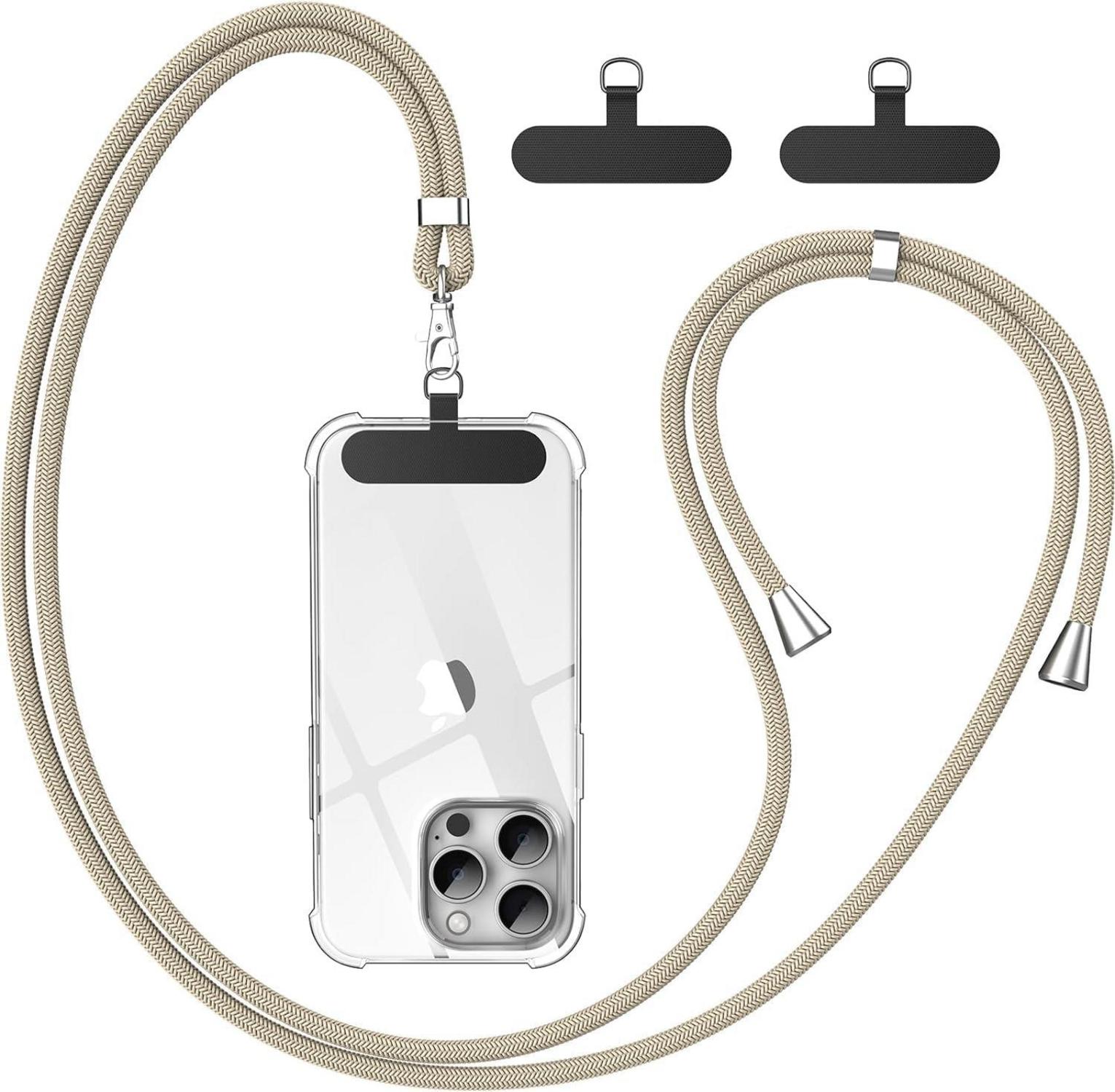 Handykette Universal Handy Lanyard mit Universelles Patch Gold