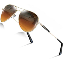 Piloten Sonnenbrille Herren Damen Polarisiert Metall Retro UV400