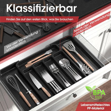 Besteckkasten für Schubladen - Schubladeneinsatz Organizer
