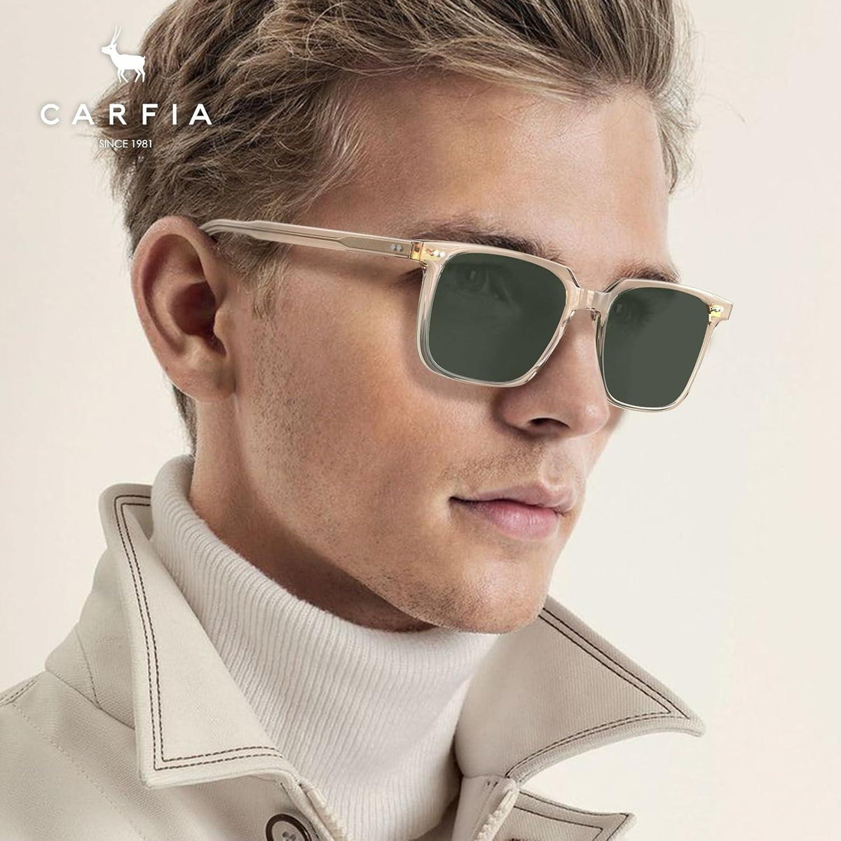 Polarisierte Sonnenbrille Herren Damen UV400 Retro Design