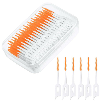 Interdentalbürsten 220 Stück Silikon Zahnseide StickAPINoha