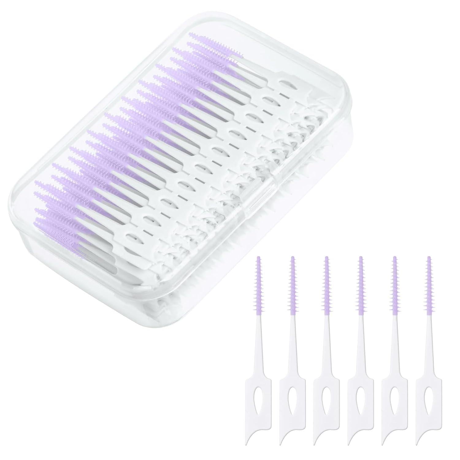 Interdentalbürsten 220 Stück Silikon Zahnzwischenraumbürsten