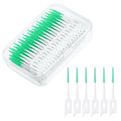 Interdentalbürsten 220 Stück Silikon Zahnzwischenraumbürsten