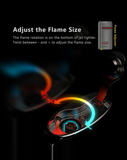 Zigarrenanzünder Jet Flame Winddichter Zigarettenanzünder, lebenslange Garantie