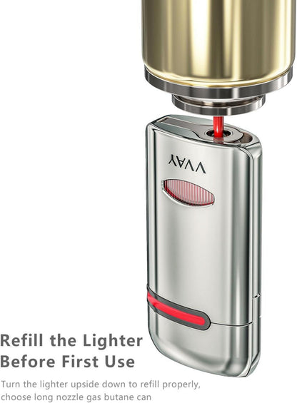 Zigarrenanzünder Jet Flame Winddichter ohne Gaszufuhr