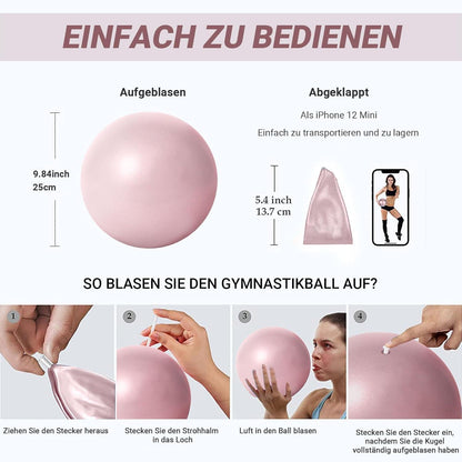 Gymnastikball Pilates-Ball 25cm Yoga Ball Baby Soft Rutschfester