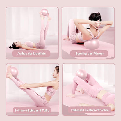 25cm Gymnastikball Pilates Yoga Ball Fitnessball Baby Soft Pink