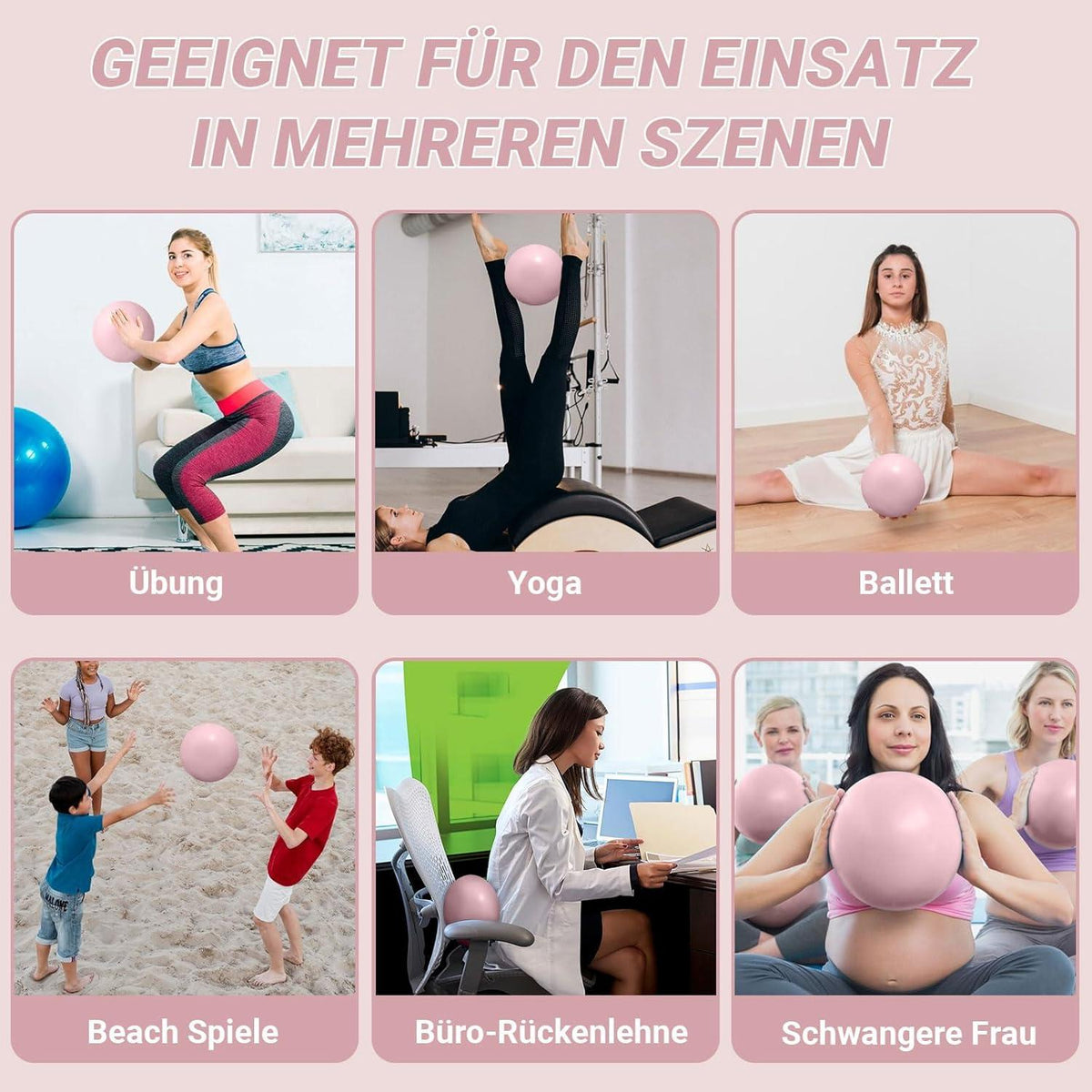 25cm Gymnastikball Pilates-Ball Yoga Ball Baby Soft Fitnessball