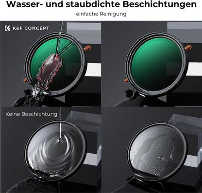 82mm ND CPL Filter 2-in-1 Nano-D Serie Multifunktional High Quality