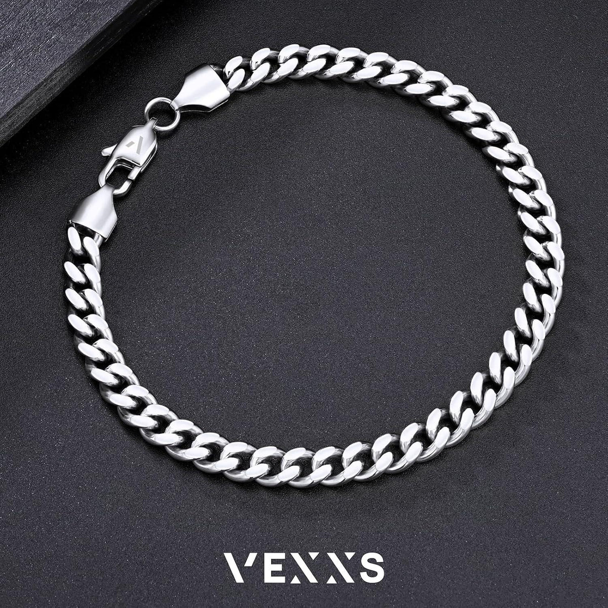 Vergoldetes Panzerkette Armband 6mm 18K 19.05cm für Herren/Jungen
