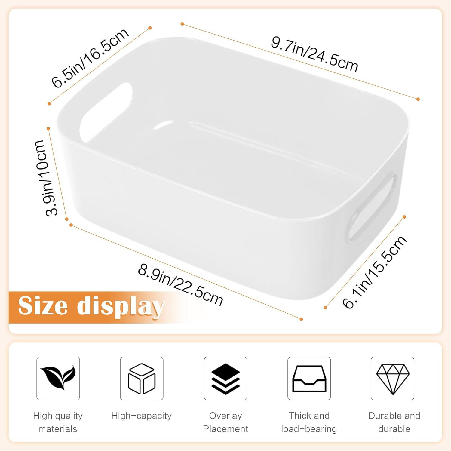6er Set Aufbewahrungsboxen Kunststoff Organizer Box