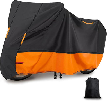 Motorradabdeckung XXL Wasserdicht 210D Winterfest Outdoor Garagenplane