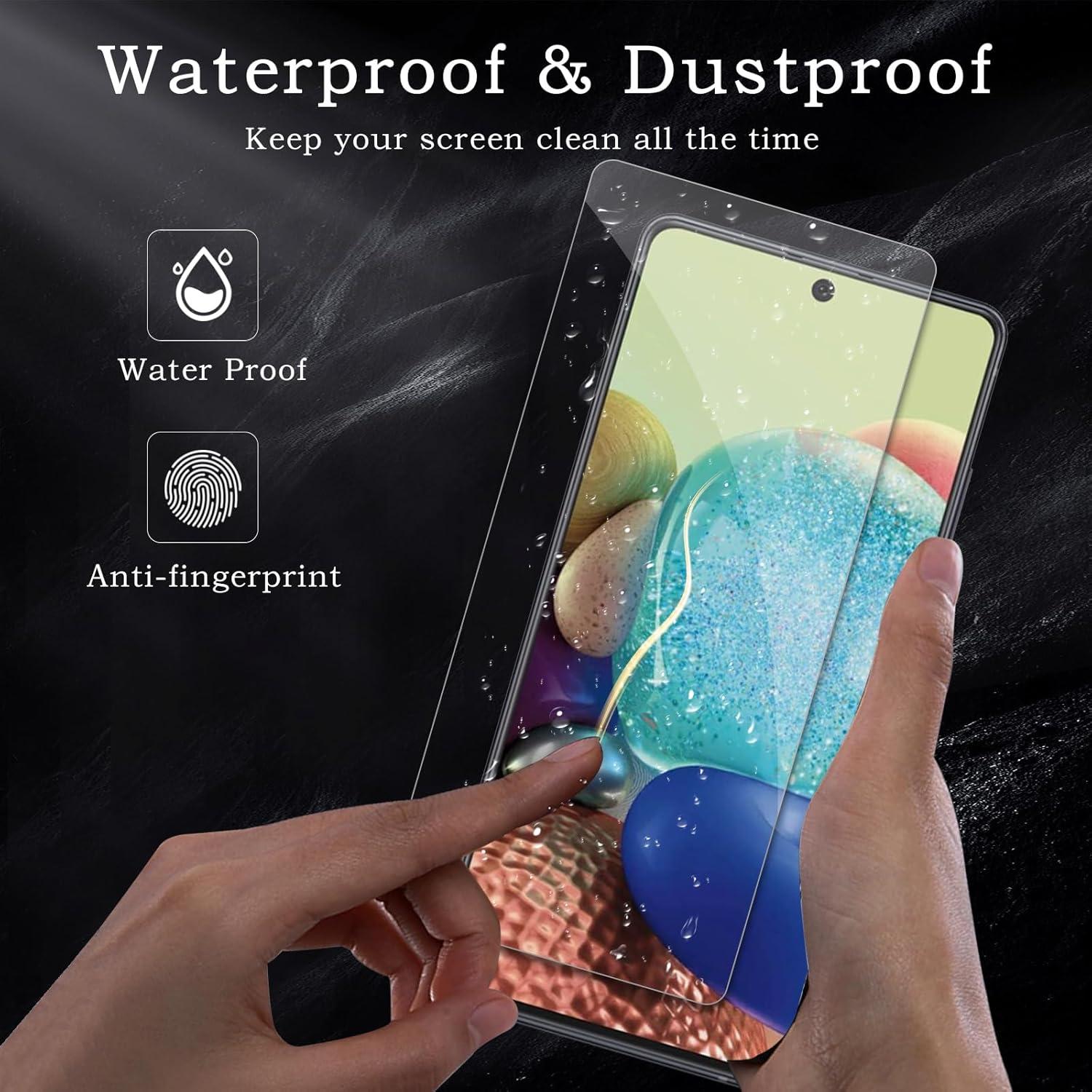 3er Set Panzer Schutzglas Samsung Galaxy A71/A72/A73 Displayfolie 9H Härte