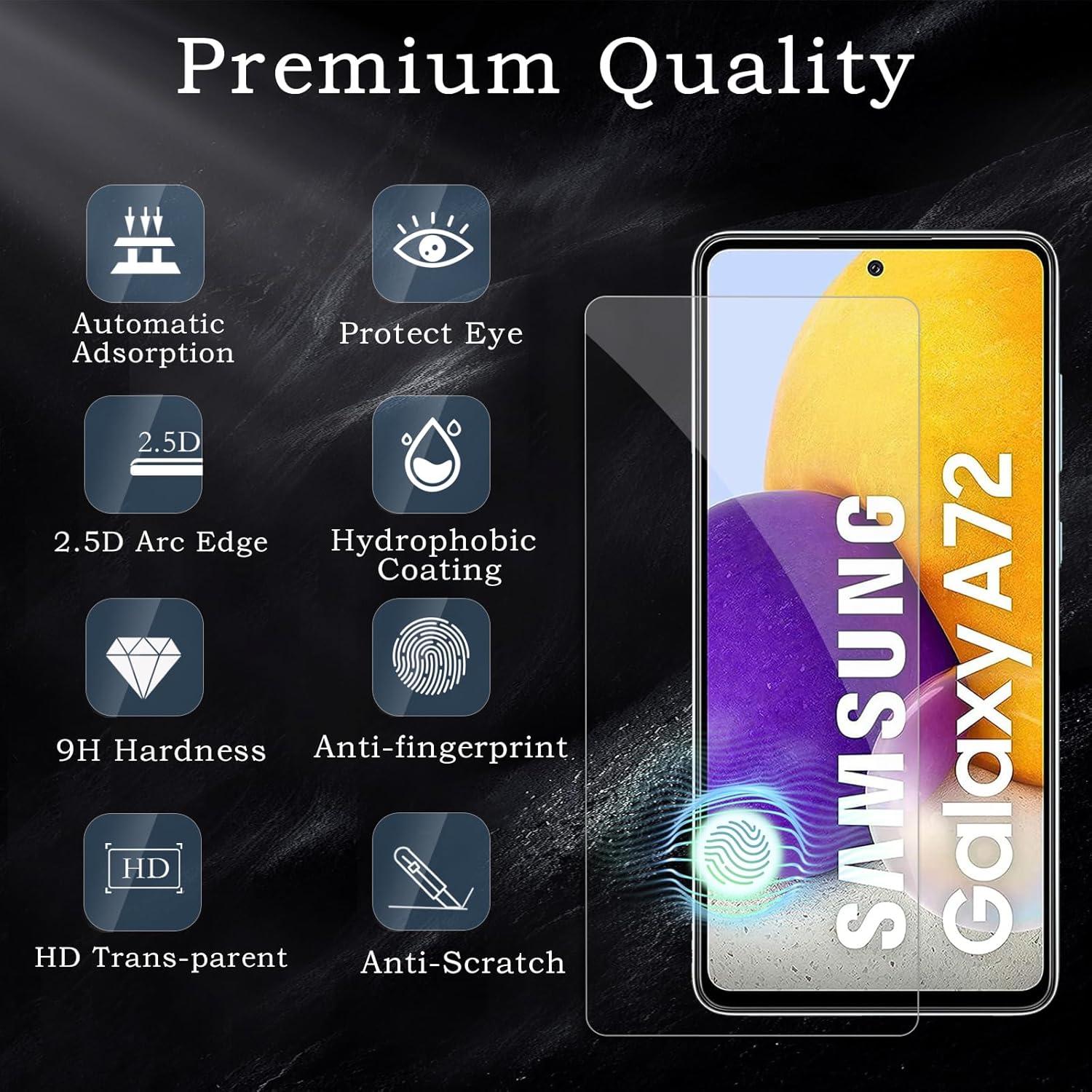 Schutzfolie Samsung Galaxy A72 2x Displayschutz 2x