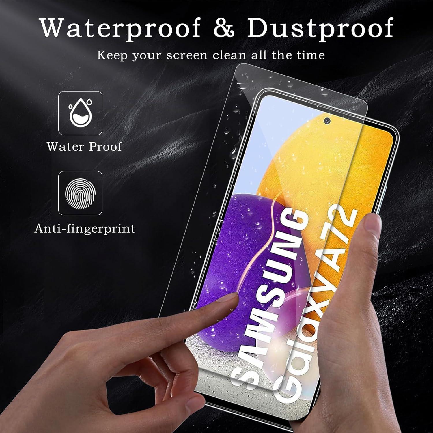 Samsung Galaxy A72 Schutzfolie 2x Gehärtetes Glas Displayschutz 9H Härte Anti-Kratzen