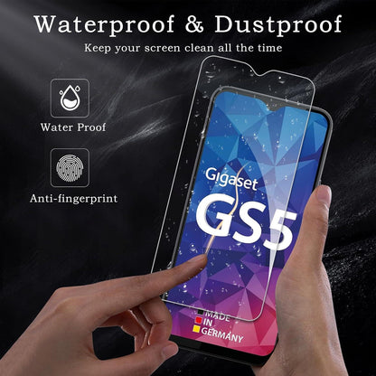 3er Pack Gigaset GS5 Displayschutzfolie Panzerglas 9H Härte
