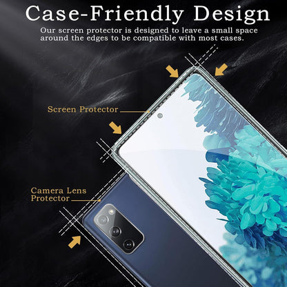 Panzer Schutz Glas für Samsung Galaxy S20 FE, 2x Gehärtetes