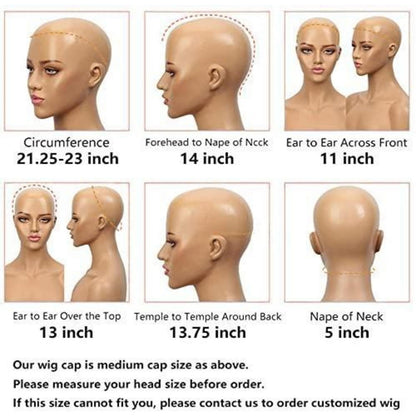 Rötlichbraune Body Wave Lace Front Perücke Echthaar 45cm