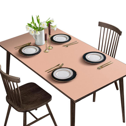 Tischdecke wasserdicht rosa 90x160 cm / 160x90 cm in Lederoptik
