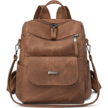 Damen Rucksack Caramel | Wasserdicht, Anti-Diebstahl, Convertible