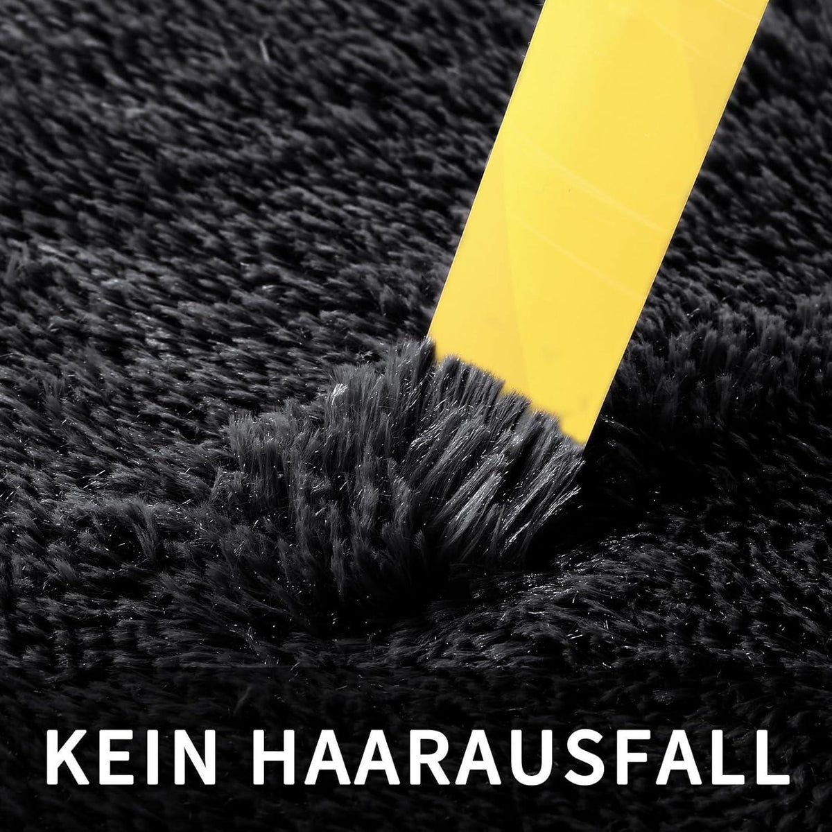 Grauer Hochflor Teppich 240x340 – Waschbar & Rutschfest für Wohnzimmer