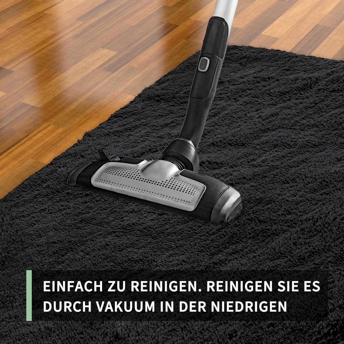 Grauer Hochflor Teppich 240x340 – Waschbar & Rutschfest für Wohnzimmer