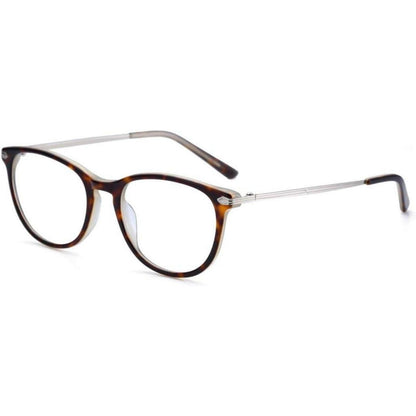 Vintage Runde Nerdbrille Retro Design, Klar Klare Linse