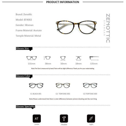 Vintage Runde Nerdbrille Retro Design, Klar Klare Linse