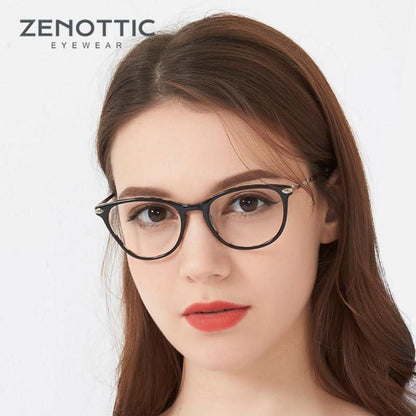 Vintage Runde Nerdbrille Retro Design, Klar Klare Linse