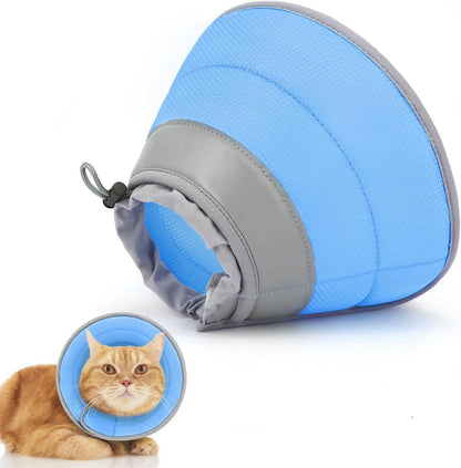 Halskrause Katze Einstellbarer Halsband Weich Kragen Cone Welpen M