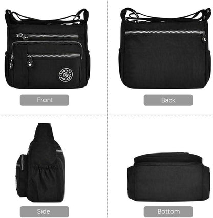 Aucuu Nylon Umhängetasche Damen Crossbody Bag Multifunktional Schultertasche