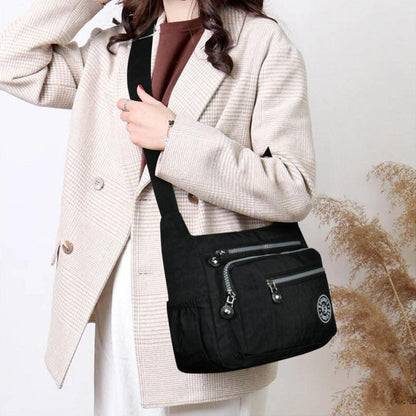 Nylon Umhängetasche Damen Schultertasche Multifunktional Blau