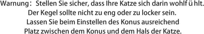 Supet Halskrause Katze verstellbarer Kragen Cone nach Operation L rosa